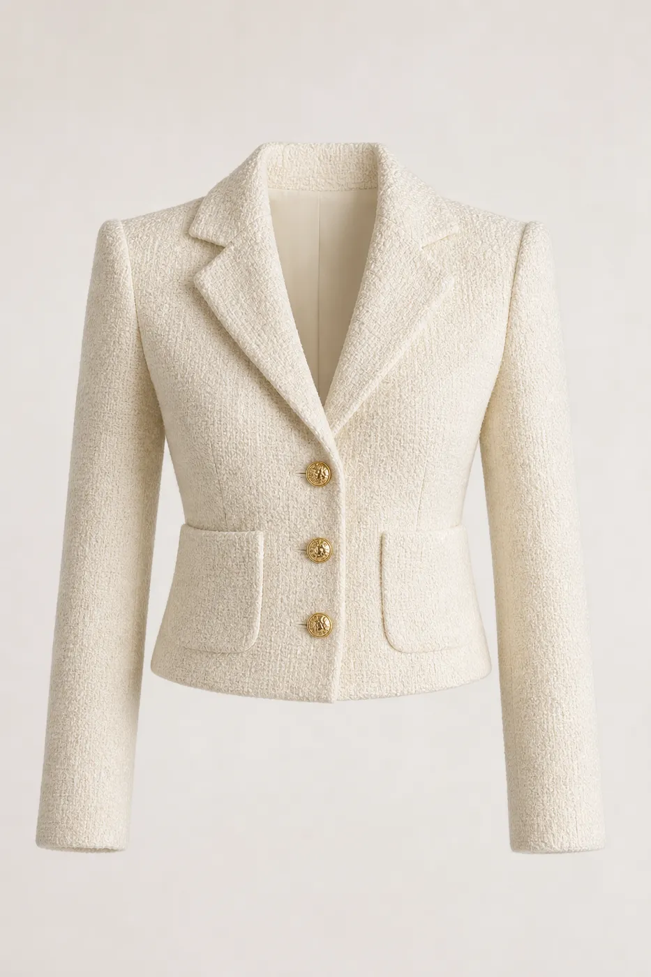 Édition Blazer Structuré en Laine Bouclée N°18