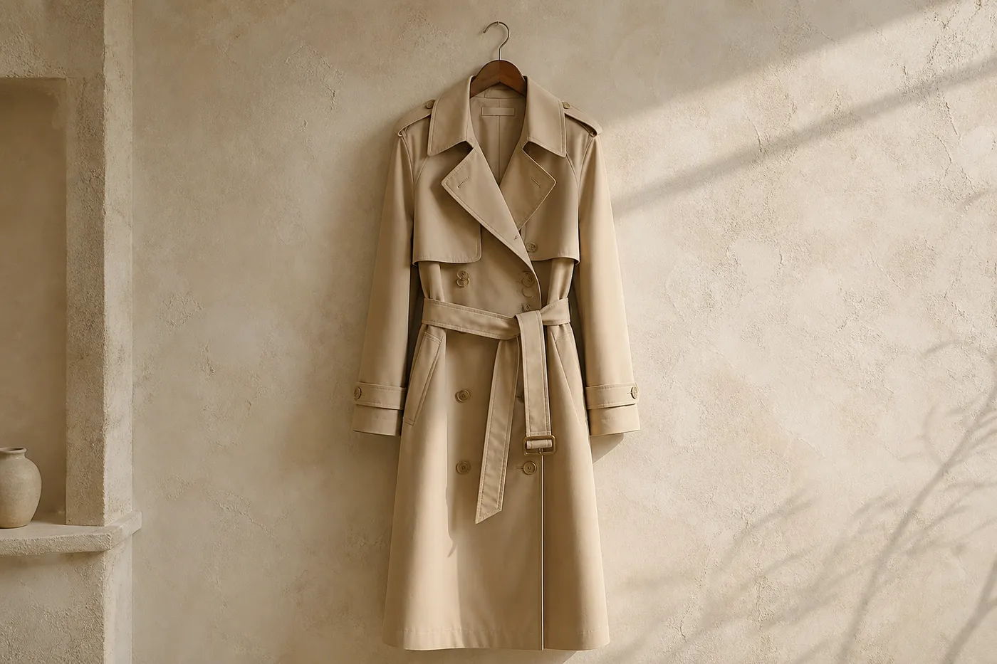 Édition Trench Long en Coton Mastic — Iconique