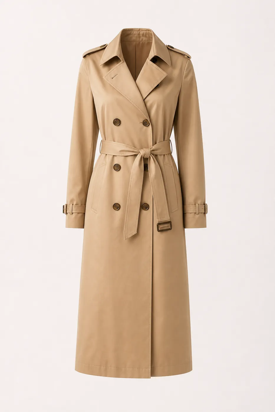 Trench Long en Coton Enduit N°11